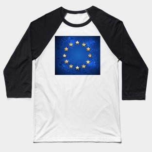 Grungy European Union symbol Baseball T-Shirt